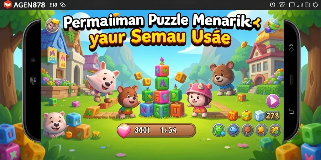 Tampilan gameplay menarik dari AGEN878 yang menguji logika dan keterampilan pemecahan masalah.