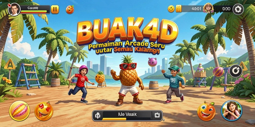 Tampilan gameplay seru dan penuh aksi BUAH4D.