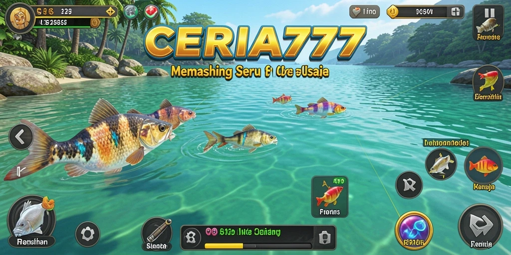 Tampilan gameplay CERIA777 yang memikat saat memancing.