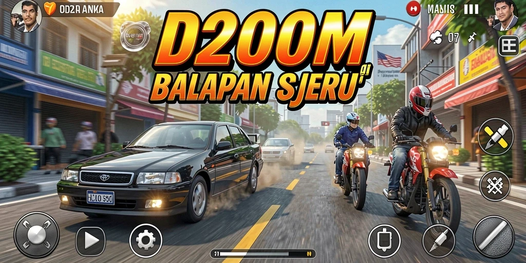 Tampilan gameplay D200M yang mendebarkan dan grafis yang luar biasa.