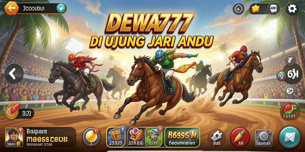 Tangkapan layar DEWA777 menampilkan aksi balapan yang intens dan grafik memukau.