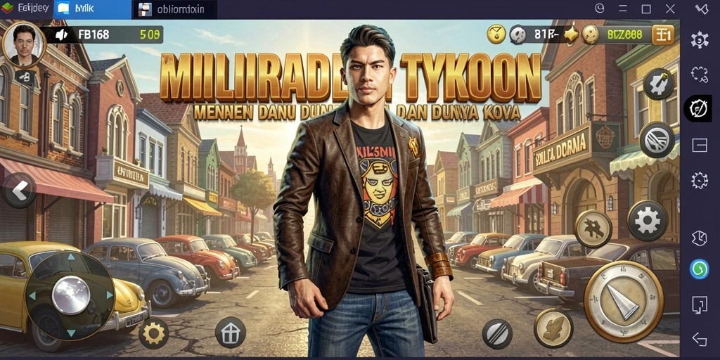 Screenshot menampilkan pemain yang aktif mengelola bisnis Tycoon.