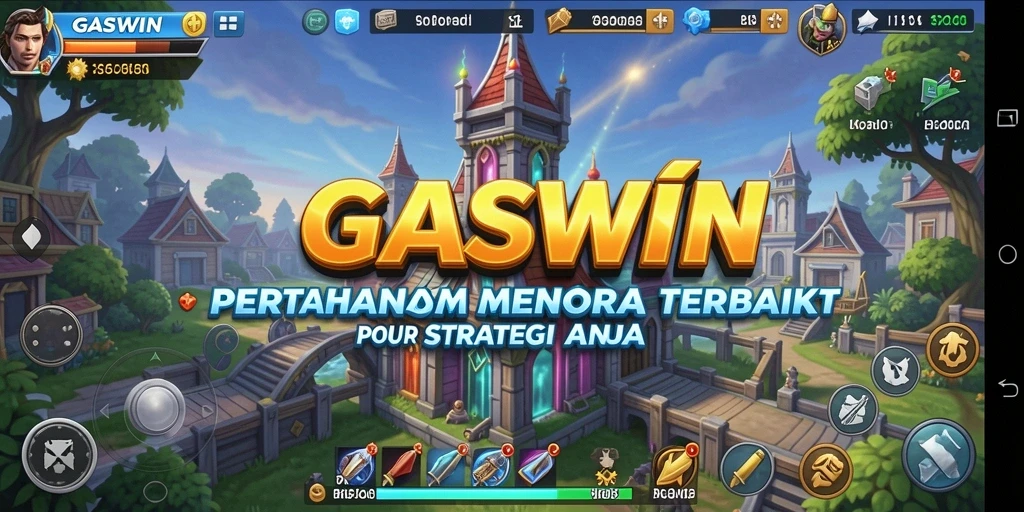 Gameplay GASWIN yang mendebarkan dalam genre Tower Defense.