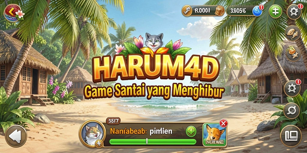 Tampilan gameplay menarik dari HARUM4D yang menghadirkan kesenangan.