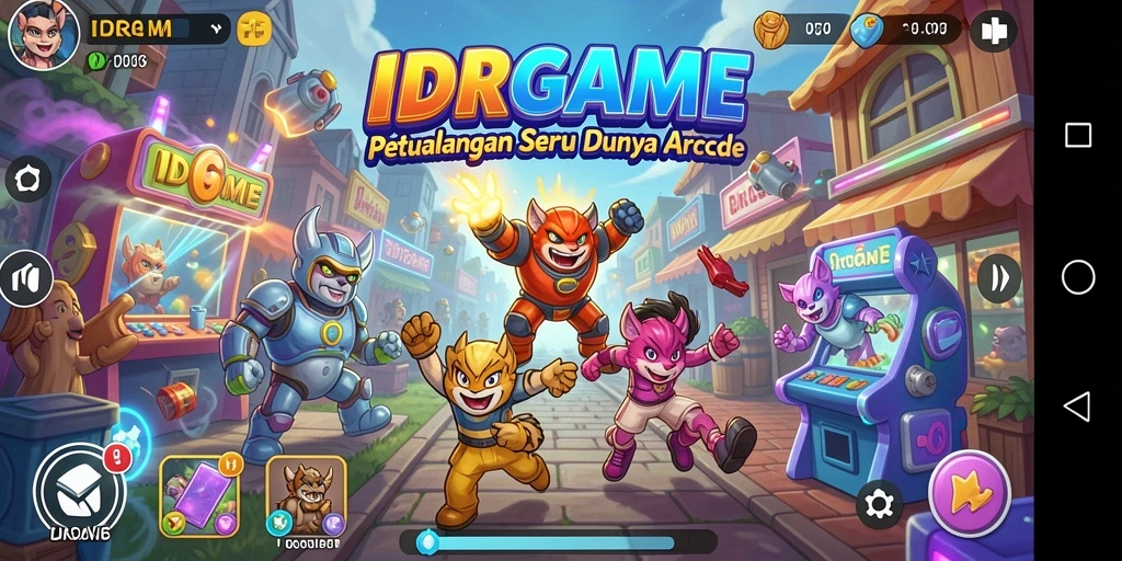 Tampilan gameplay seru dalam IDRGAME yang penuh tantangan.