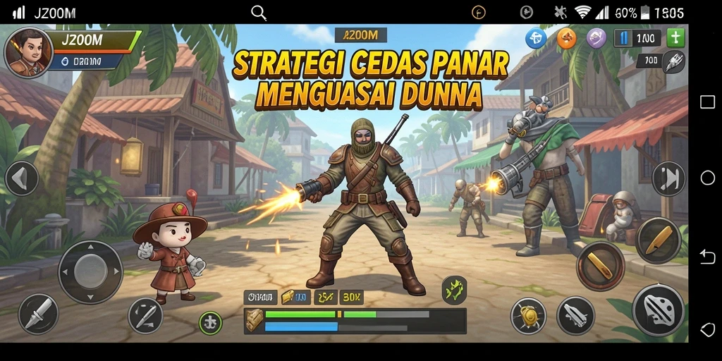 Tampilan menarik dari gameplay J200M yang penuh strategi.