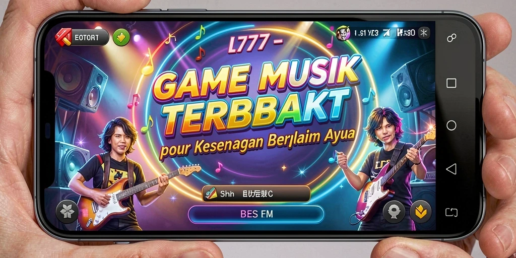 Screenshot gameplay L777 menampilkan pengalaman musik yang seru.