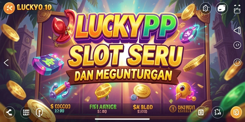 Tampilan gameplay Slot LUCKYRP yang menegangkan dan penuh warna.