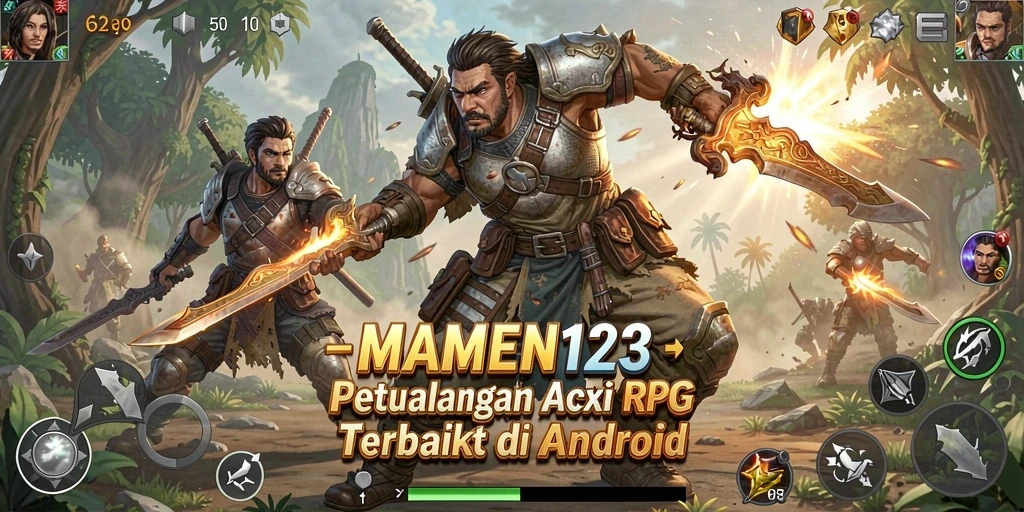 Gameplay seru dalam MAMEN123 dengan pertarungan aksi yang mendebarkan.