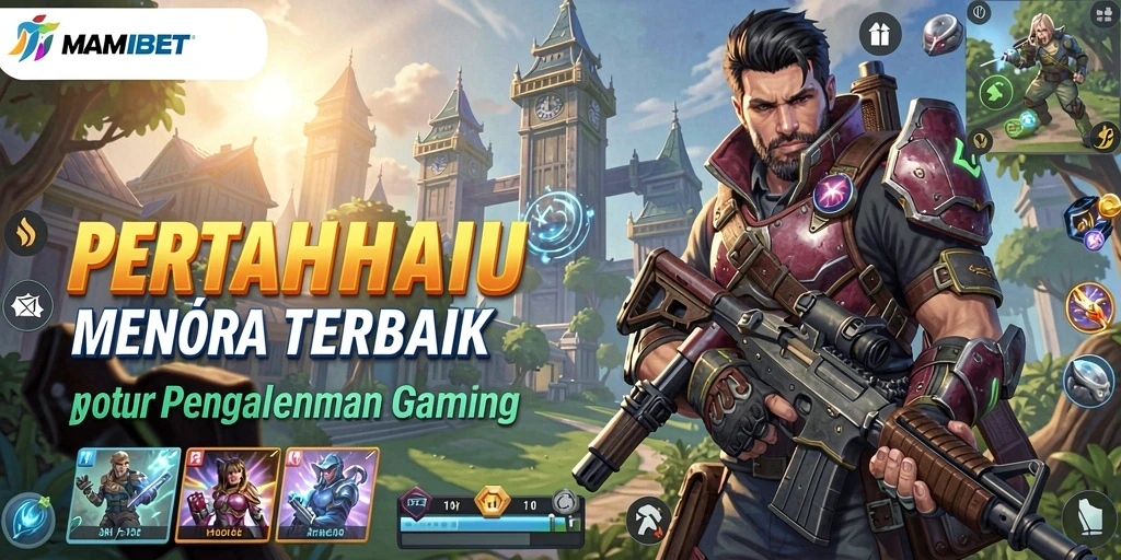 Screenshot MAMIBET menunjukkan pertempuran seru dalam Tower Defense.