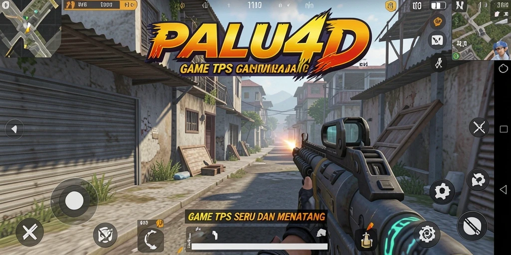 Screenshot gameplay PALU4D menampilkan aksi menegangkan di medan perang.