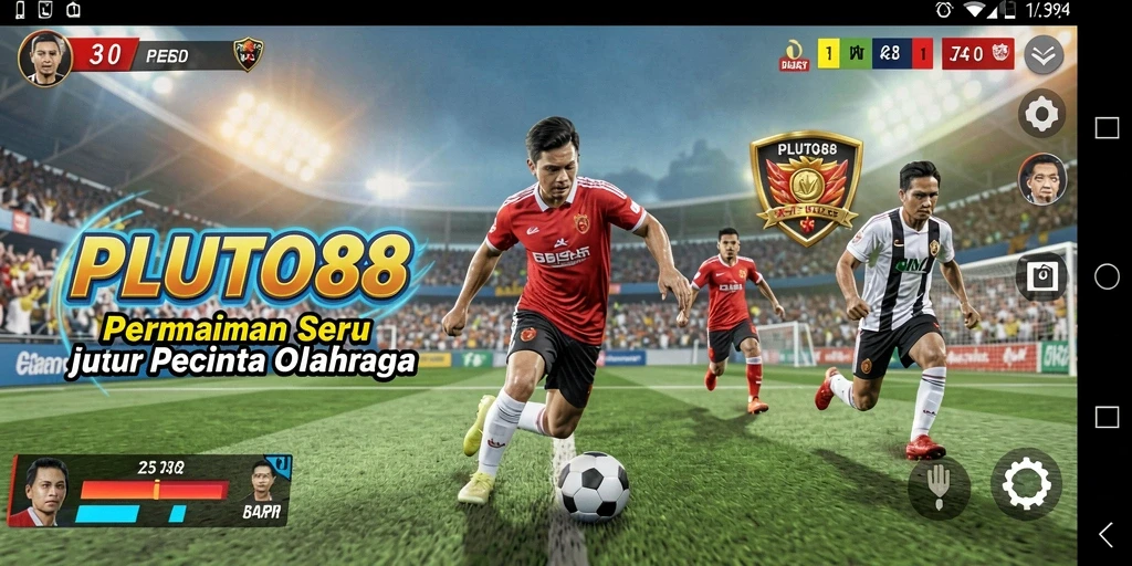 Tampilan menarik dari gameplay olahraga di PLUTO88.