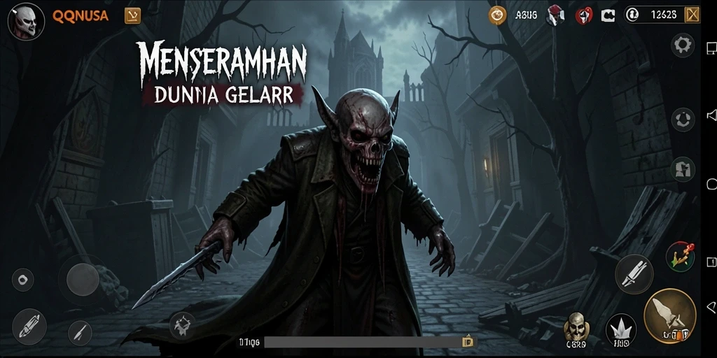 Tampilan gameplay menegangkan di QQNUSA.