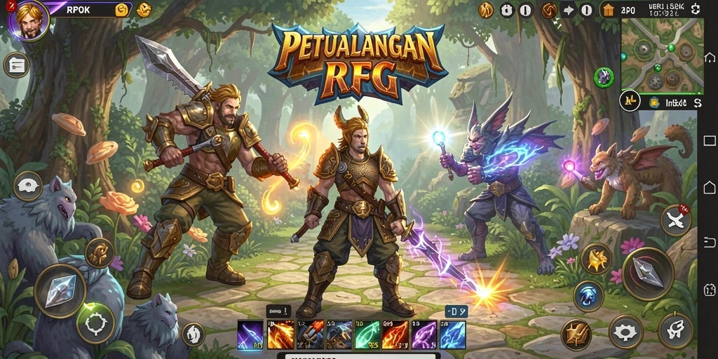 Tampilan gameplay seru dan menantang di RPOK.