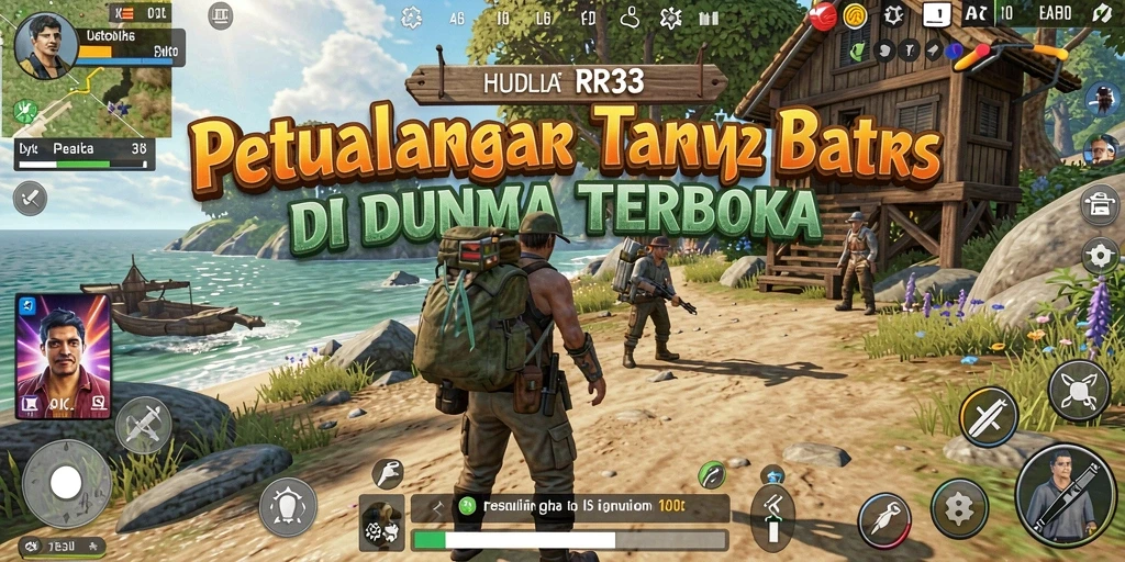 Gameplay RR33, menjelajah dunia terbuka yang luas.