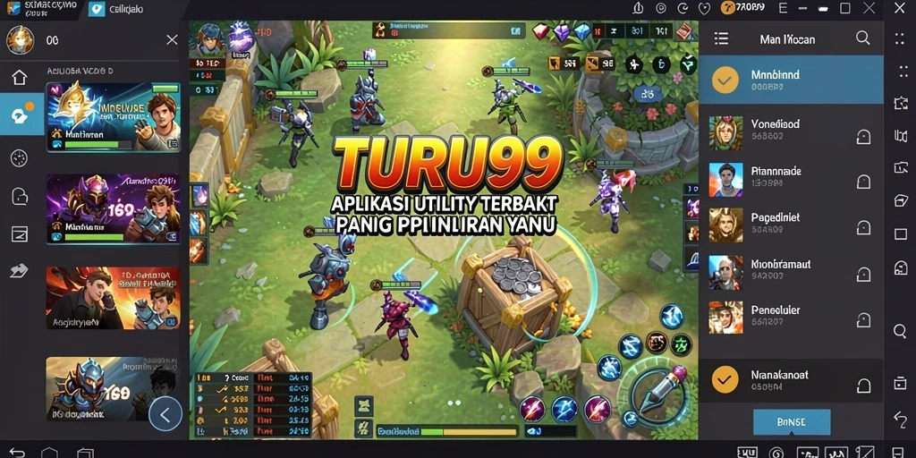 Screenshot TURU99 menampilkan antarmuka aplikasi yang user-friendly dan intuitif.