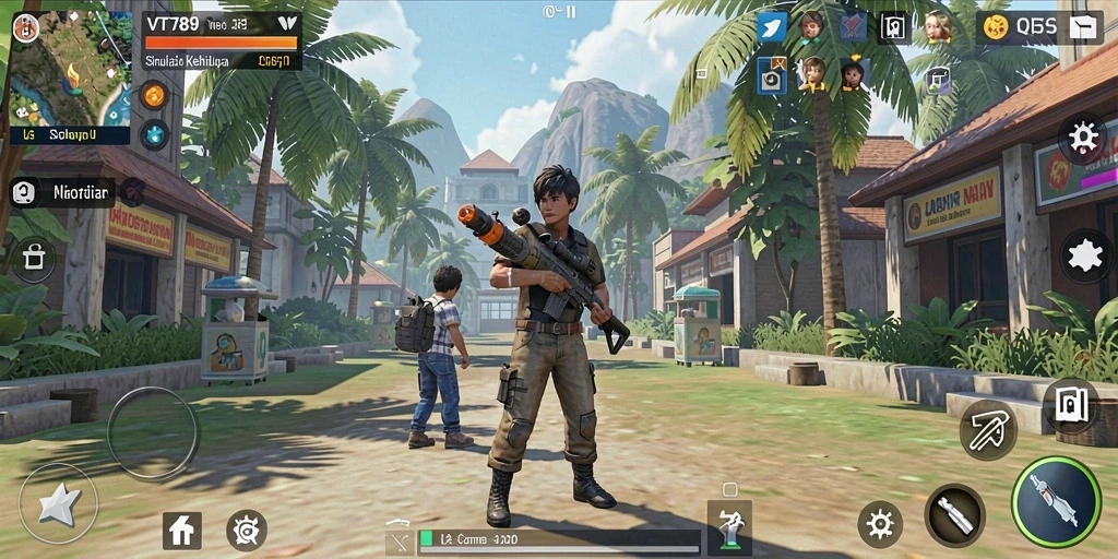 Screenshot gameplay VT789 yang menampilkan interaksi menarik dalam simulasi.